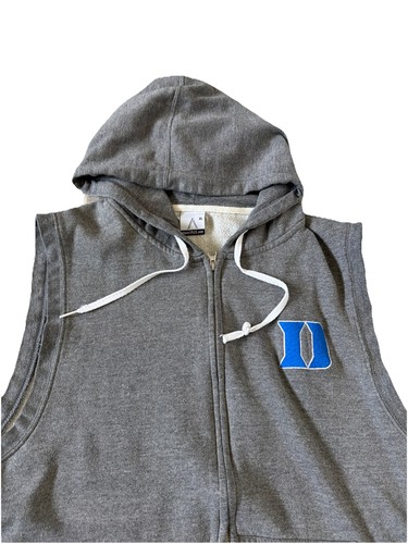 Duke Blue Devils The Acrux ärmellose Weste Hoodie mit durchgehendem Reißverschluss grau Herren XL - Bild 2 von 5