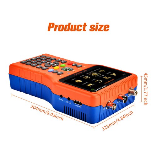 DVB-S2/S2X/T2/C Satellite Terrestrial Cable TV-Signal Finder Meter FTA Reception - Picture 2 of 13