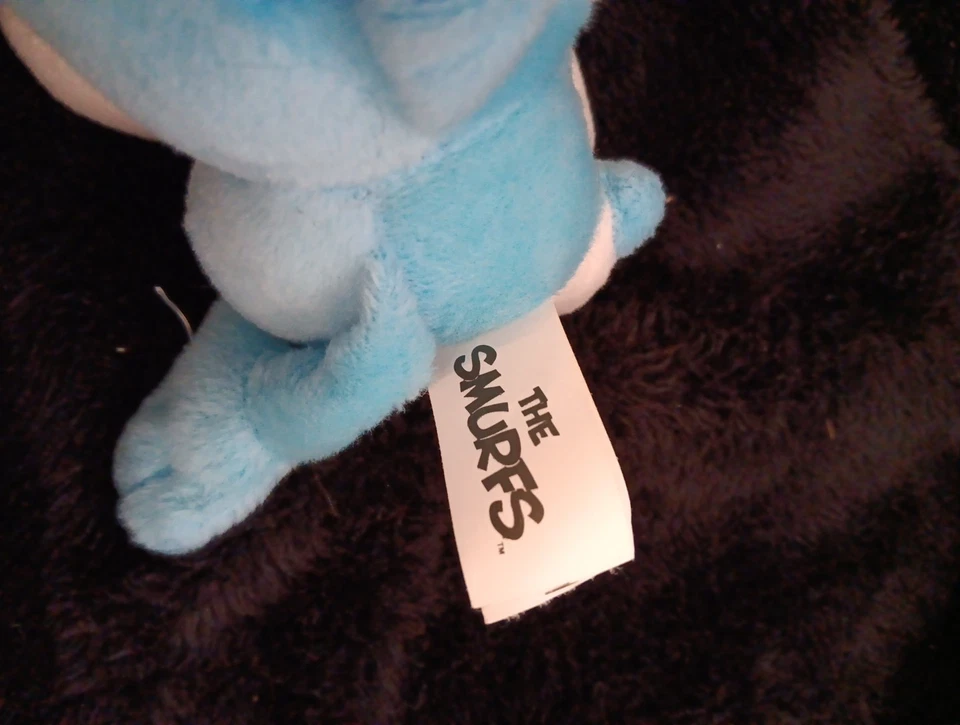 "Muñeca azul juguete de peluche de peluche de los Pitufos película FELIZ PITUFO 11"" 2011" Foto 3 de 3