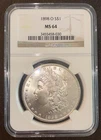 1898-O Morgan Dollar 90% Silver $1 MS 64 NGC LOWER MINTAGE New Orleans Mint Coin