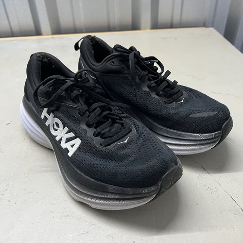 Hoka One One M Bondi 8 Herren Größe 7 schwarz-weiß *SCHNELLER VERSAND!*