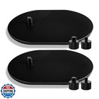 Angksorm BT01 Universal Mic Stand Base, Heavy-Duty Elliptical Metal Table Des