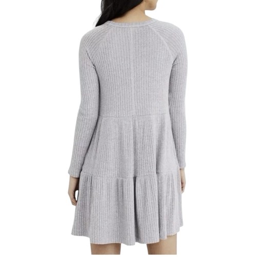 American Eagle Dress Womens Small Ribbed Long Sleeve Tiered Knit Mini Casual - Picture 2 of 12