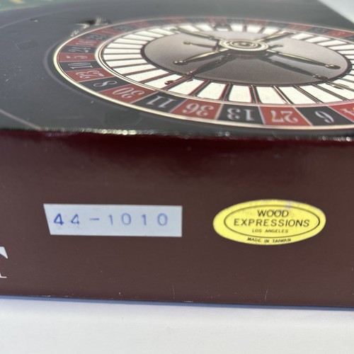Vintage Roulette Set 10" Deluxe komplett. Kunststoff Rad/Späne Filz Layout Stahlkugel - Bild 4 von 14