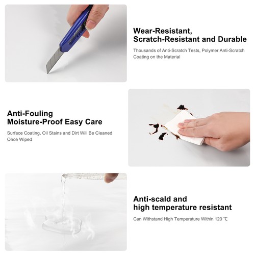 Heat Resistant Kitchen Wall Film Self Adhesive Aluminum - Bild 5 von 12