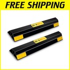 Robust Peel-and-Stick 18" Parking Stoppers with Environmental Materials - 2 Pack