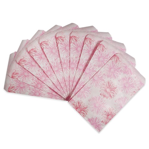 CuteBox Pink Flower Flat Paper Gift Bags 100pcs (4" x 6") for Merchandise, Cr... - Picture 5 of 8
