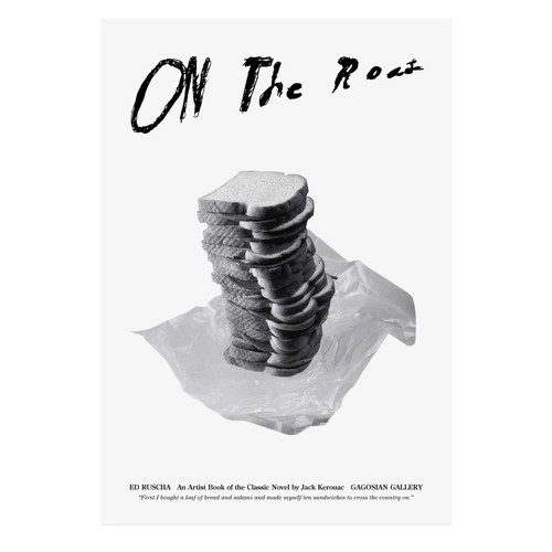 JACK KEROUAC "ON THE ROAD" ED RUSCHA KÜNSTLERBUCH WERBEPLAKAT - SANDWICHES