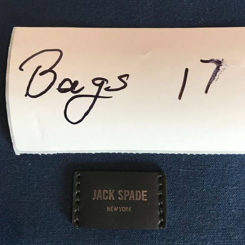 Jack Spade/Kate Spade blau Canvas Rucksack mit schwarzen Akzenten Doppelreißverschluss - Bild 11 von 11