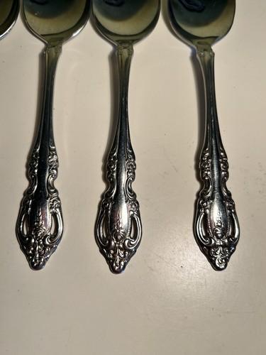 Set of 7 Oneida Brahms Oval Soup Spoons 6 7/8" Stainless Flatware Community - Picture 2 of 9