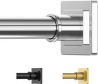 Adjustable Stainless Steel Tension Shower Curtain Rod 31-68 Inches No Drill
