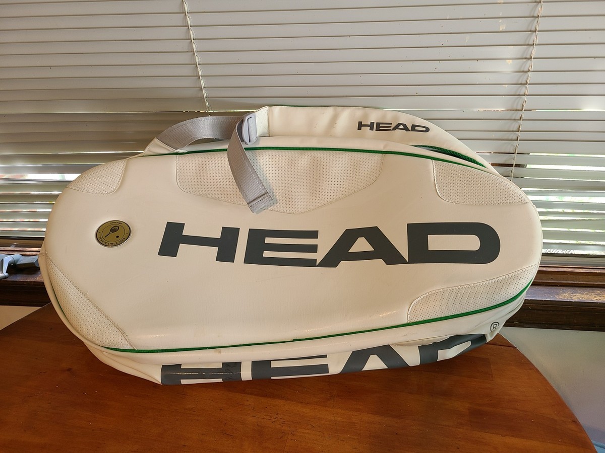 With a white リボントレーン Head Tennis Bag Limited Edition White Wimbledon | eBay