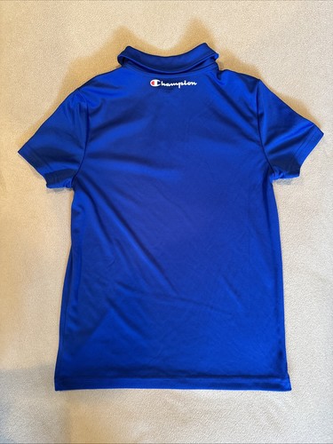 Champion Boys Blue Polo Shirt Size 5 - Picture 2 of 2