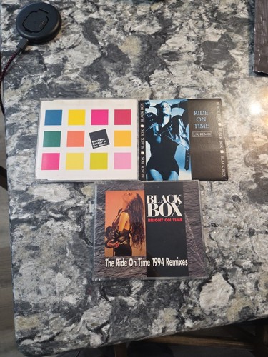 #97 Lot 3 Black Box CD Single Imports Rockin' to Music Ride On Time Bright on - Bild 1 von 1