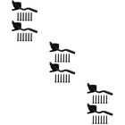 6 Sets Gravity Locking Automatic Latch External Door Latch Wood Fence Gate Lock