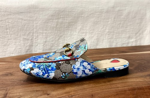 Gucci Princetown Floral Blooms Horse Bit Slip On Mules Size 37 (US 6-6.5) - Picture 11 of 14
