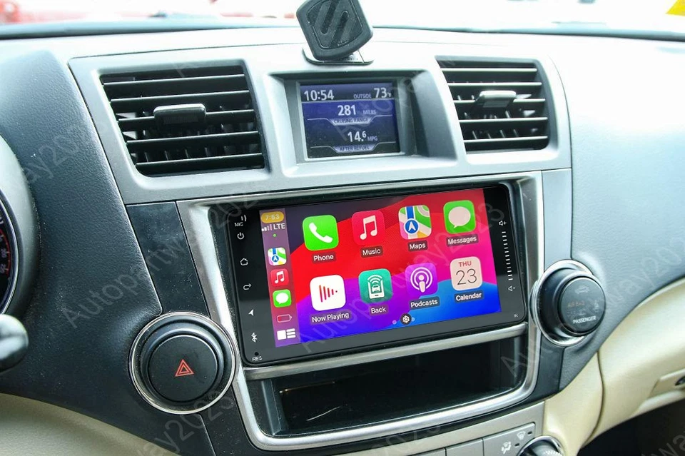 7" Android 15 Car Radio Stereo CarPlay GPS NAVI For Toyota Highlander 2008-2013 Foto 2 de 4