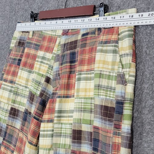 Matix Shorts Herren 36 Madras Patchwork kariert kariert Vintage Y2K 100% Baumwolle - Bild 2 von 12