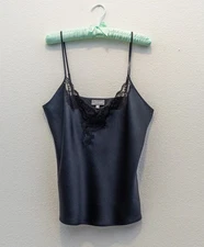 NWOT Julianna Rae 100% Silk Camisole – Size XXL –  Ink Black – Never Worn