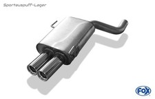 Fox Racinganlage ab Doppel-Kat (mit Soundrohr) Audi 80 quattro B4 Serie 2x76mm