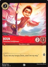 Boun Precocious Entrepreneur 104/204 Rise of the Floodborn Disney Lorcana 011757