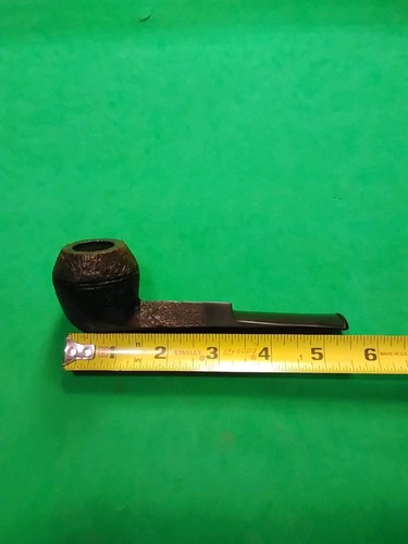 BRIAR London England Made UNBERAUCHTE Bulldogge Form. Diamantschaft sandgestrahlt schwarz  - Bild 3 von 16