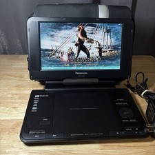 Panasonic Portable DVD Player DVD-LS855 8.5” Screen w/ Power Plugs Case Tested