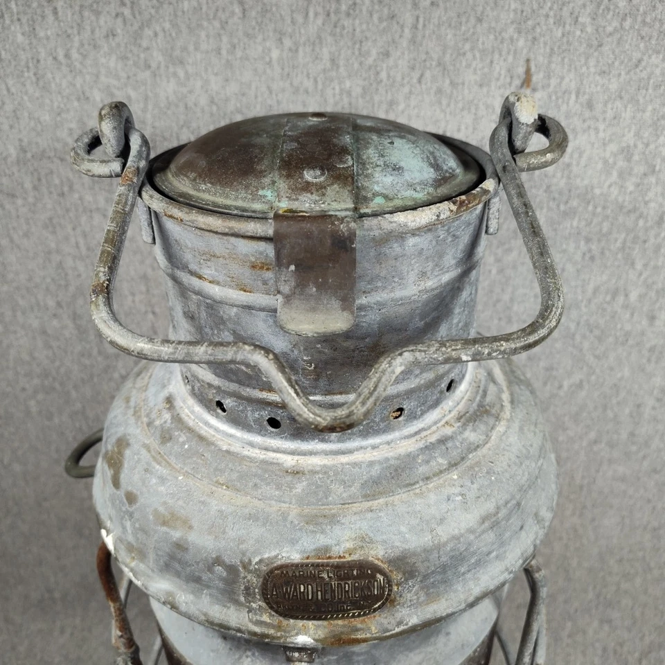 A Ward Hendrickson Linterna Marina Cabeza de Mástil Barco Luz Lámpara Náutica Decoración del Hogar Foto 2 de 4