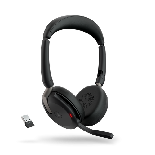Jabra Evolve2 65 Flex Link 380 USB-A MS Stereo Headset - 第 1/2 張圖片