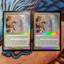 Magic the Gathering foil Odyssey Delaying Shield English card used
