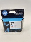 HP Hewlett Packard 67 Tri-color Original Tintenpatrone Neu Versiegelt Ablaufdatum SEP 2024