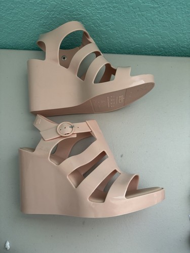 Melissa- Venus Jelly Wedge heels Size 6 Made In Brazil - Picture 4 of 7