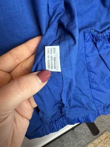 Thomas Burberry Herren Gr. Large Vintage Blau Übergangsjacke Shelljacke - Bild 15 von 16