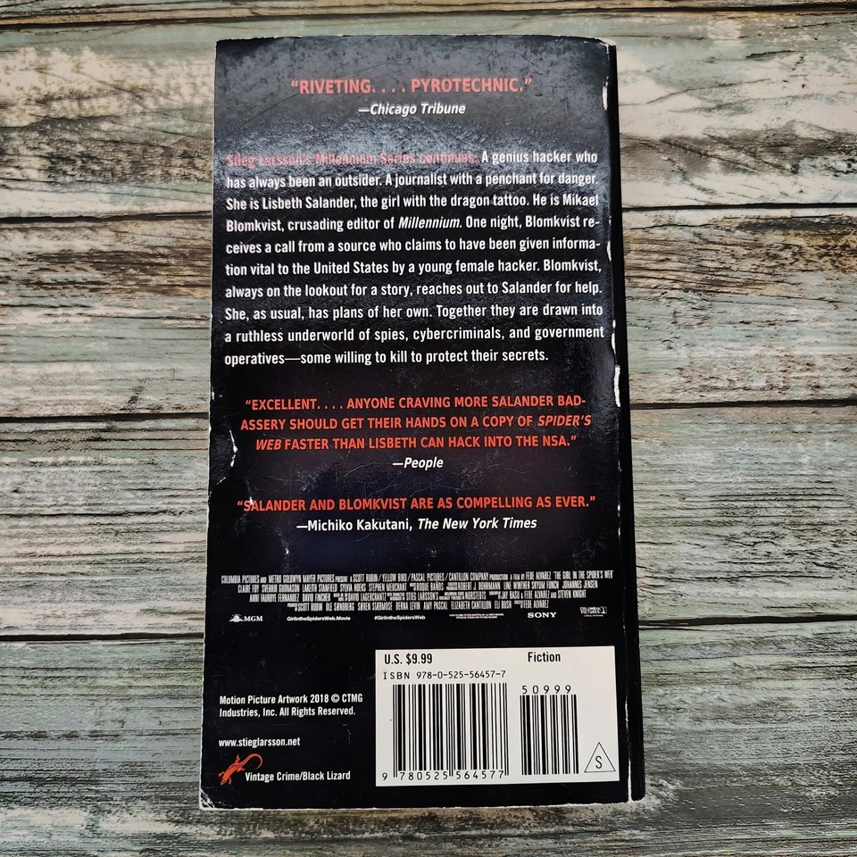 Girl in the Spider's Web Lisbeth Salander Novel David Lagercrantz PB Thriller - Image 3 of 4