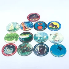 Lot of 13 Slammer Whammers POGs Imperial American Highways Fruit Sailing Circus