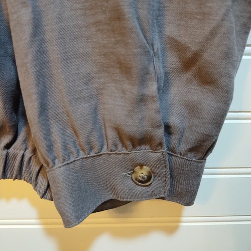 Nine West Plus 1X Bomberjacke grau Reißverschluss Druckknopfleiste leichter Mantel Damen 1x - Bild 5 von 6