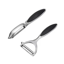 2Pcs Ultra Sharp Stainless Fruit Peeler,Non-Slip Handle,For Carrot,Potato,Apple