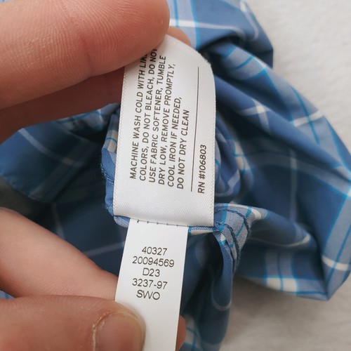 Duluth Shirt Mens Medium Blue Plaid Western Pearl Snap Cowboy Rodeo Vented - Picture 8 of 13