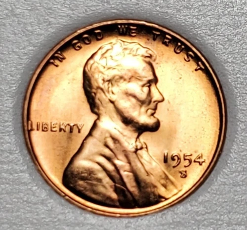 1954 S LINCOLN WHEAT PENNY UNC #P224
