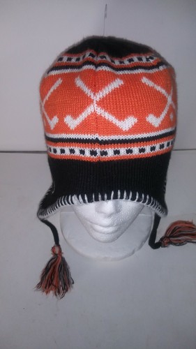 Philadelphia Flyers Beanie Kids Winter Hat Tassle NHL Hockey Ski Snowboard HA - Picture 2 of 6