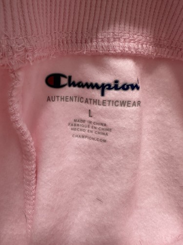 Champion Youth Girls Pink Jogger Sweats Sweatpants Authentic Athleticwear Size L - Picture 8 of 11