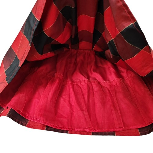 The Childrens Place Girls Plaid Dress 4T Plaid Red Black Holiday Party Toddler - Picture 4 of 8