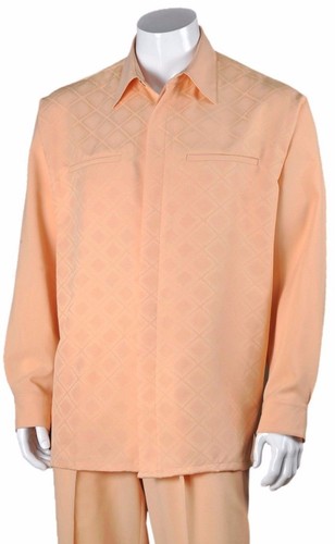 Men's Casual Walking Suit Long Sleeve Shirt &Pants Set Style 2762. - Picture 12 of 12