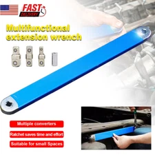 Offset Extension Wrench Set Ratchet Spanner Wrench with Extender Adapter