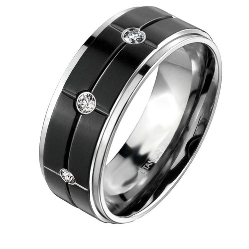 His and Her 3 PCS TRIO Wedding Engagement Ring Set Him Her Bride Groom - Picture 5 of 5