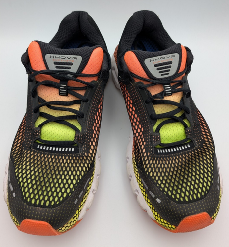 Under Armour Men's HOVR Infinte Running Shoes Orange/Green/Black Size 12 - Picture 2 of 7