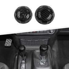 Carbon Fiber Interior Gear Shift Knob Cover Trim For Jeep Wrangler JK 2011-2017