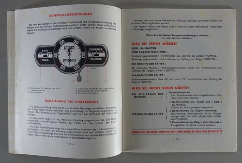 Instrucciones Servicio Renault 4 Cv „Milhojas "Tipo R. 1062-2071 Von 1953 - Imagen 4 de 4