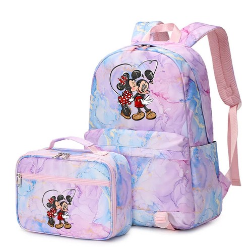 2 pz Topolino Minnie zaino multitasca borsa pranzo zaino set borsa scuola - Foto 30 di 56