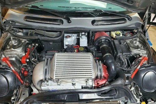 Para BMW Mini R50 R52 R53 Cooper Dirección asistida y tanque de cabezal de desbordamiento de refrigerante - Imagen 2 de 6